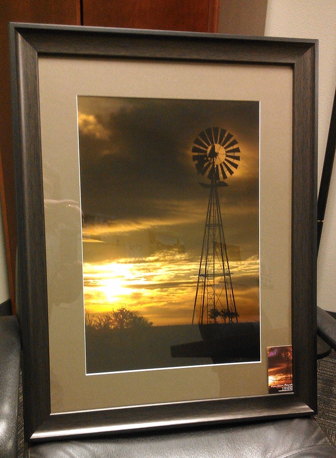 WGAEveningWindmillPhotFramed0059